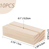 Soporte de madera para placa de mesa