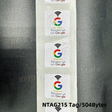 Pegatinas NFC 30 mm · packs de 10, 50 y 100