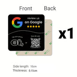 Placa NFC adhesiva · Google, Instagram, TikTok o Facebook