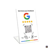 Dreta blanca · Google + QR · Tocky