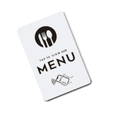 Tarjeta NFC «Ver la carta» · español, inglés o francés