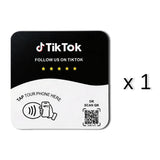 Placa NFC adhesiva · Google, Instagram, TikTok o Facebook