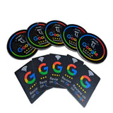 Placa NFC adhesiva de reseñas · 10 cm, redonda o cuadrada