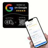 Placa NFC adhesiva · Google, Instagram, TikTok o Facebook