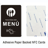 Tarjeta NFC «Ver la carta» · español, inglés o francés