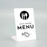 Tarjeta NFC «Ver la carta» · español, inglés o francés