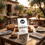 NFC menu on a restaurant table · Tocky