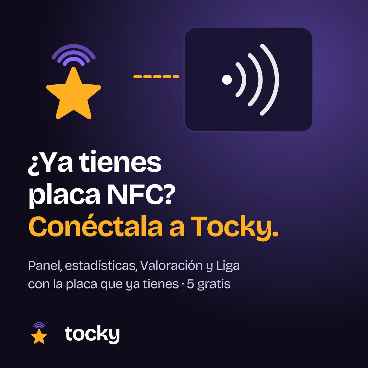 Verbinde deine NFC-Platte mit Tocky