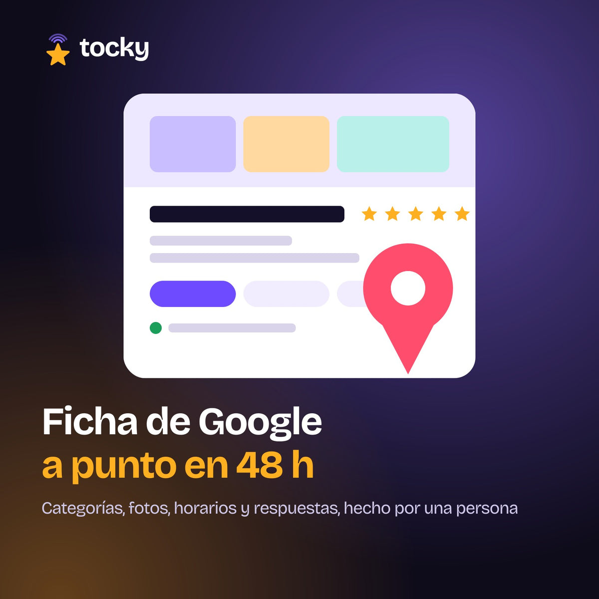 Ottimizzazione della scheda Google · Tocky