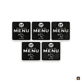 Adhesiu NFC «Veure la carta» quadrat · pack de 5 · Tocky