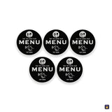 Adhesiu NFC «Veure la carta» rodó · pack de 5 · Tocky